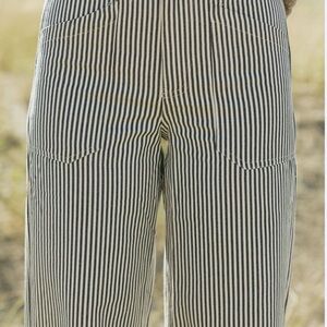 Striped Black and White Women's Pants